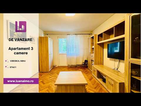 Apartament cu 3 camere de vanzare | Ciresica | etaj 1 | pivnita | video — Video