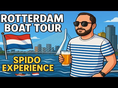 Exploring Rotterdam by Boat | Spido River Cruise Tour 🇳🇱