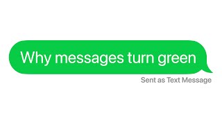 Why iPhone Messages Turn Green