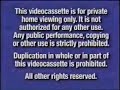 Disney Blue FBI Warning Screen VHS Version 2000 2003