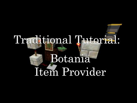 Tutorial:  Botania Item Provider