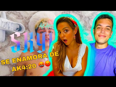 MI AMIGA REACCIONA A AK4:20 - SKYLINE - (PRODBY LEOJAH) *me pone MUY CELOSO*