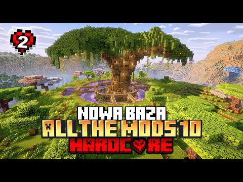 I BUILT A NEW BASE on a MODDED Minecraft HARDCORE ATM WORLD!