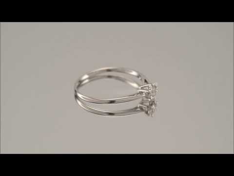 9ct White Gold 10pt Diamond Ring - D6867