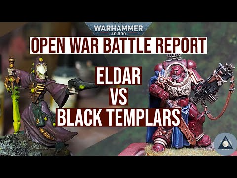 Warhammer 40K Battle Report - Eldar vs Black Templars