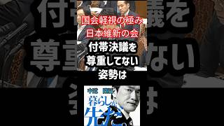 国会軽視の極み　#中道　#階猛　#吉村洋文　#政治