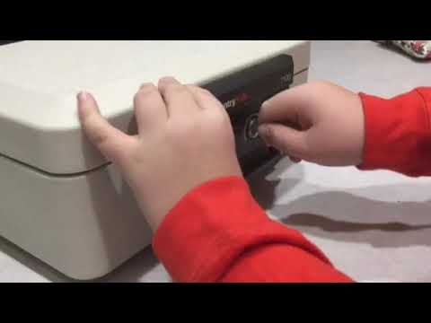 How to open a sentry safe 1100