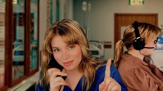 ASMR ER Exam for Ear Infection | Medical Receptionist, Nurse Exam, Doctor Exam