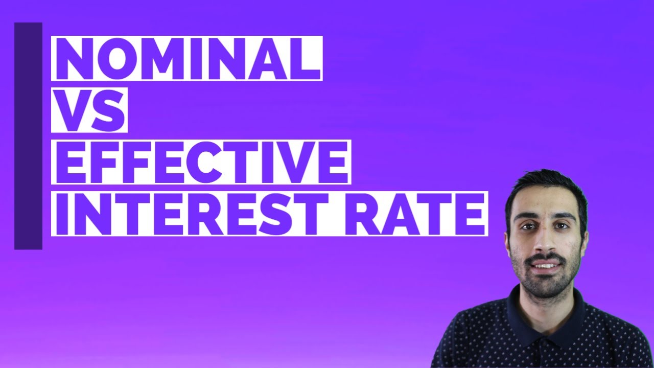 Engineering Economics – Nominal versus Effective Interest Rate