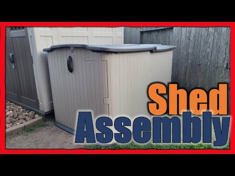 Suncast shed assembly DIY. How to install a storage shed Easy Shed set up #diy #storage #homeproject
