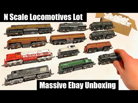 Massive Vintage N-Scale Locomotives Lot - Ebay Unboxing!