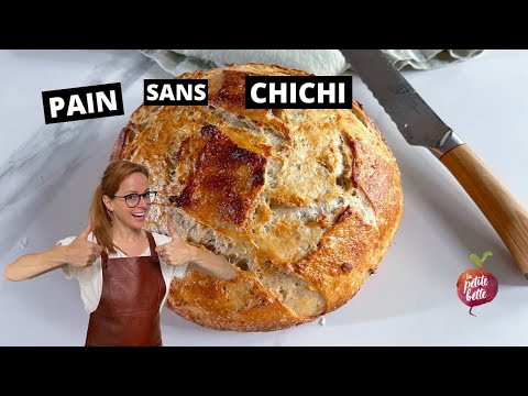PAIN SANS PÉTRISSAGE À L'AVOINE 🌾 Pain facile Levain ou Levure La Petite bette