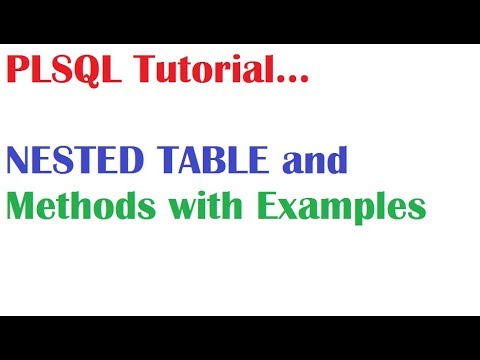 Plsql Tutorial What Is Pl Sql Nested Table Collections