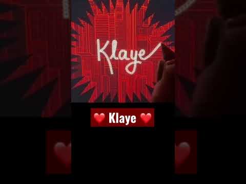 KLAYE (Calligraphy video) #calligraphy #name #klaye