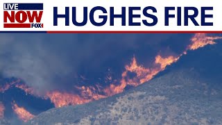 Hughes Fire: Massive wildfire breaks out near Santa Clarita, CA | LiveNOW from FOX