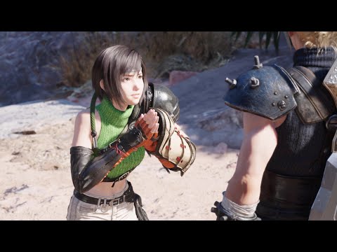 Yuffie bugs Cloud until he lets her join the party [FFVII Rebirth]