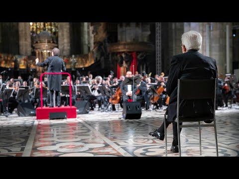 Mattarella alla Messa da Requiem di Giuseppe Verdi, in memoria delle vittime del Covid-19