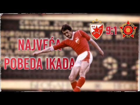 Najveća Pobeda U Istoriji FK Crvene zvezde, Čak 9 Golova U Mreži Protivnika | Istorija Crvene Zvezde