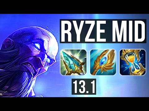 RYZE vs YASUO (MID) | 9/1/7, Godlike, Rank 10 Ryze | EUW Challenger | 13.1