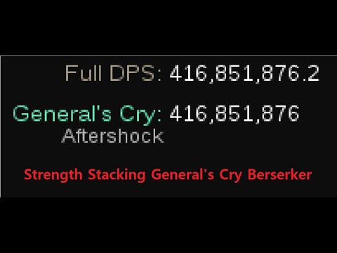 [3.14] 400M Strength Stacking Berserker, All Mods+All Invite Showcase, 110% The Feared in 20 Seconds