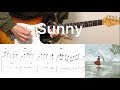 Yorushika - 晴る Sunny (guitar cover with tabs & chords)