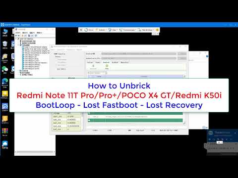 How  to Unbrick Xiaomi Redmi Note 11T PRO (Xaga) -  BootLoop , Lost Fastboot, Lost Recovery