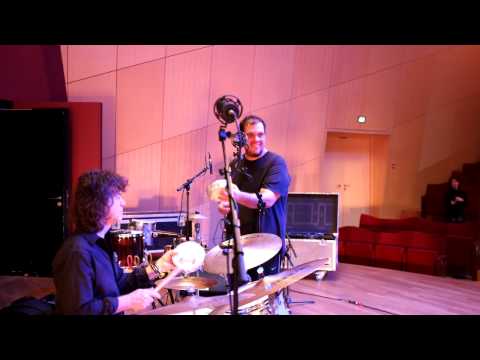 Percussion rehearsal Vana Gierig Band with Paquito D'Rivera. Matthew Parrish on Bass. Luxembour