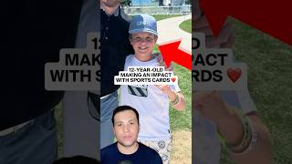 This 12-year-old collector is making an impact one sports card at a time #shorts #sportscards