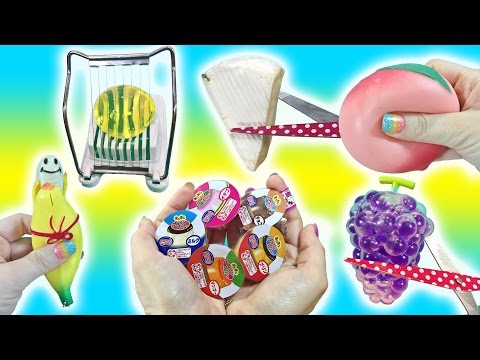 Cutting Open Squishy Food Toys! I Cut My Favorite Squishy! Jumbo Orbeez Egg Slicer Doctor Squish