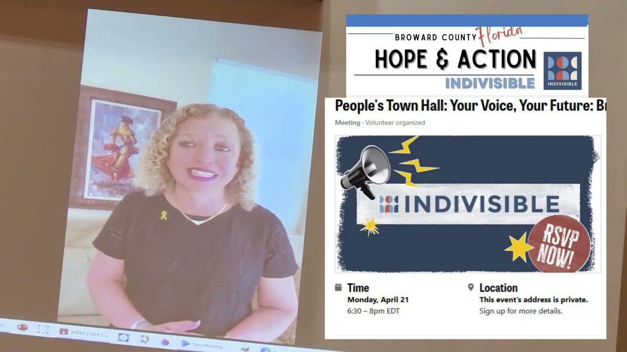Congresswoman Debbie Wasserman Schultz Hope & Action Indivisible