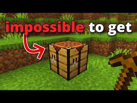 Insane Challenge: Beating Minecraft Without Wood?!
