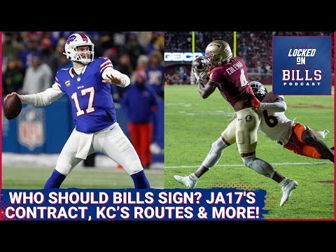Which Free Agent should Buffalo Bills sign? Josh Allen’s contract, Keon Coleman’s separation & more!