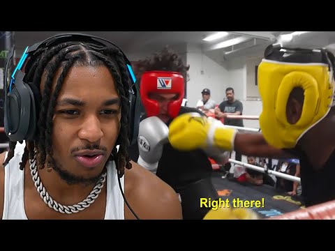 DDG Reacts To Floyd Mayweather Sparring Faze Jarvis **LEAKED FOOTAGE!!**