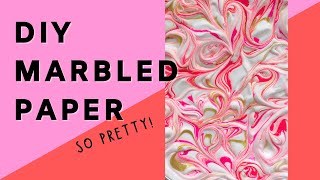 Shaving Cream Marbling