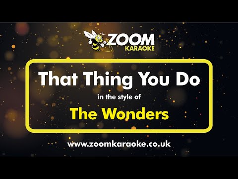 The Wonders - That Thing You Do - Karaoke Version from Zoom Karaoke