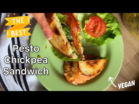 The Best Chickpea Pesto Sandwich | Vegan | RECIPE |