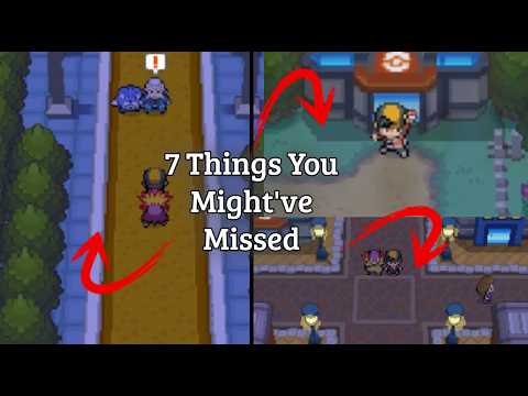 7 THINGS YOU PROBABLY MISSED IN YOUR PLAYTHROUGH | Pokémon Heartgold & SoulSilver