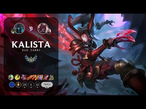 Kalista ADC vs Xayah - EUW Challenger Patch 13.5