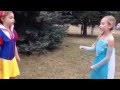 Snow White vs Elsa! Rap battle mini style! 