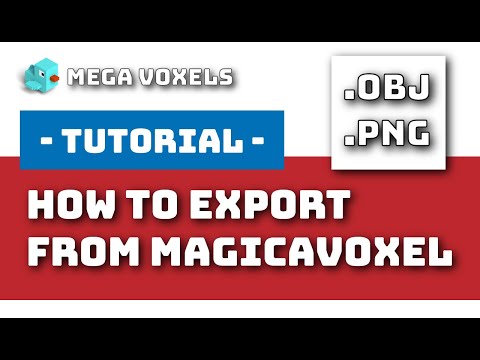 How to Export From MagicaVoxel - Voxel Art Tutorial