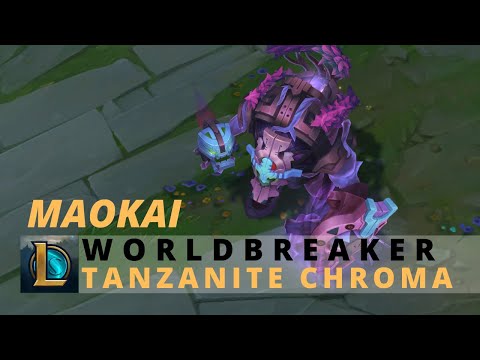 Worldbreaker Maokai Tanzanite Chroma - League Of Legends