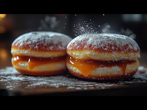Make your own doughnuts! German doughnuts with caramel filling