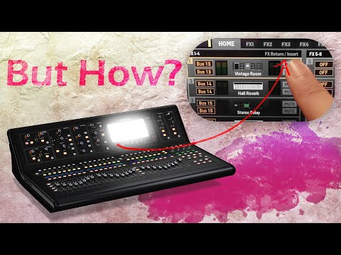 How to use FX 1 to 4 as an INSERT on the Midas M32 or Behringer X32 live console