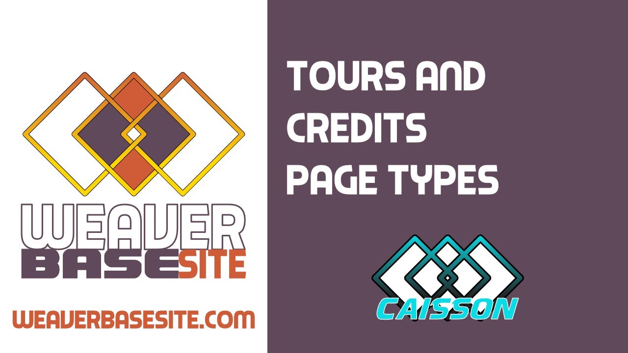 WBS | Caisson | Tours and Credits Page Types
