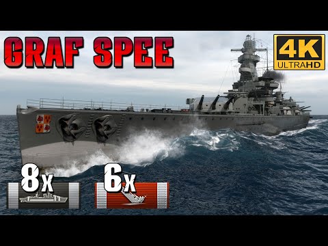 Destroying the Opposition ⚔️: Graf Spee’s Brutal Citadel Hits