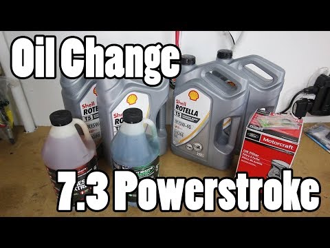 Ford 7.3 Powerstroke Oil Change