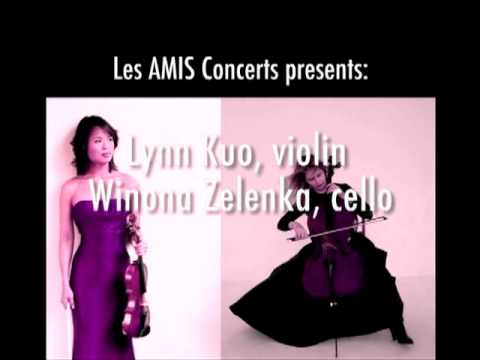 Winona Zelenka, cello; Lynn Kuo, violin: February 2, 2010 Concert Promo, Toronto