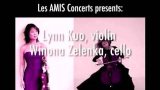 Winona Zelenka, cello; Lynn Kuo, violin: February 2, 2010 Concert Promo, Toronto