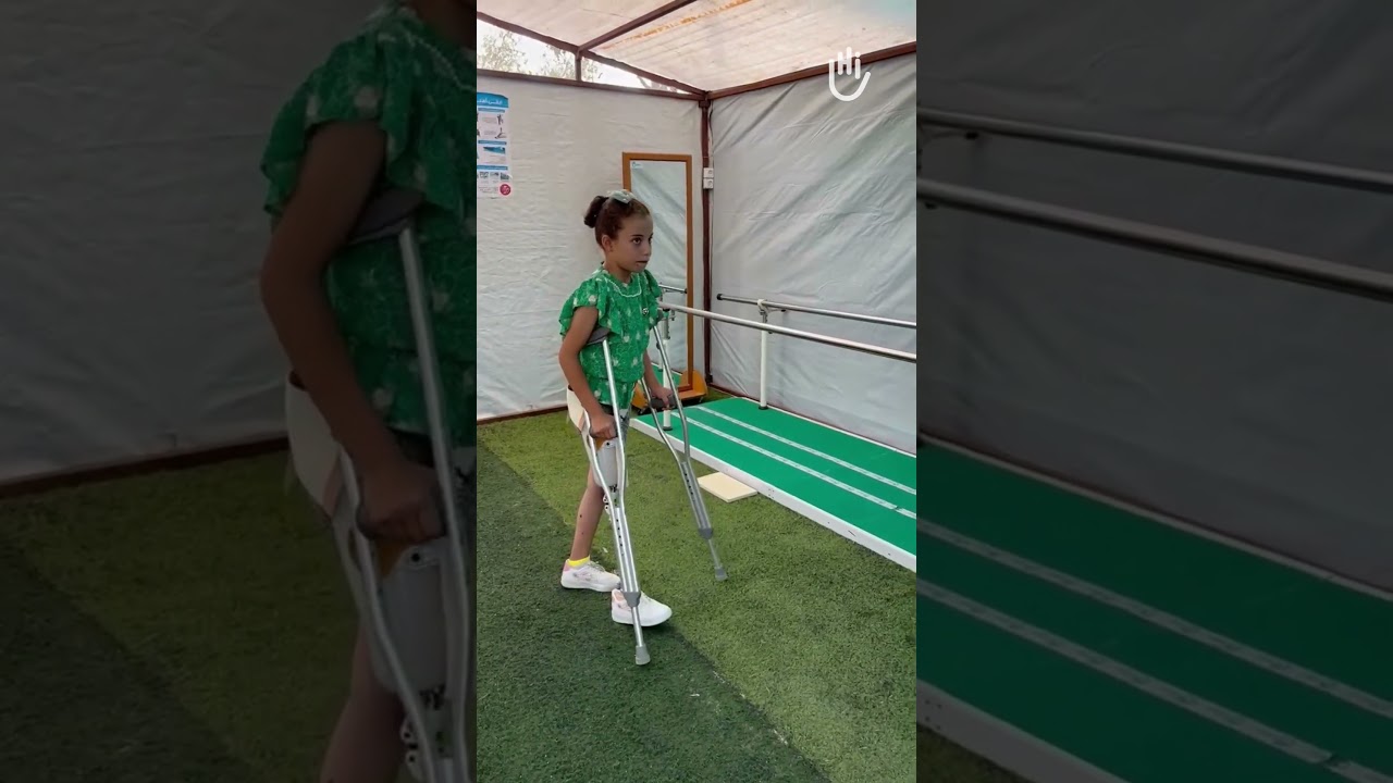Malak gets her first prosthetic leg thanks to Humanity & Inclusion’s teams in Gaza