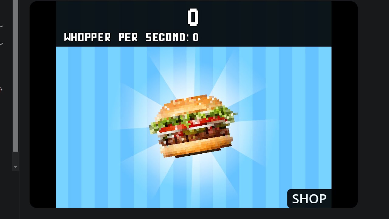 Speedrunning Whopper Clicker